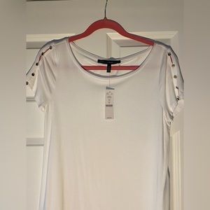 White House Black Market White Top Size Small